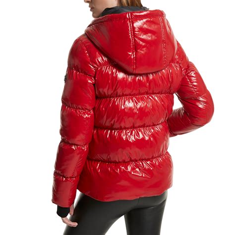 Michael Kors Ciré Shine Hooded Puffer Coat Jacket (as1, alpha, 